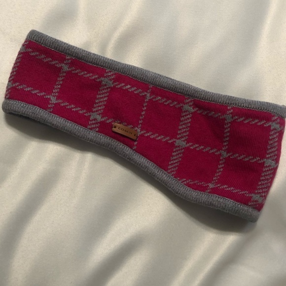 Coach Tattersall Plaid Ear Warmer Headband